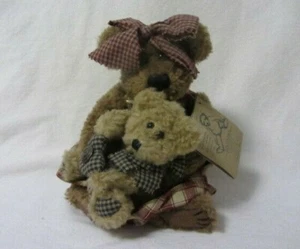 VINTAGE THE BOYD'S BEARS MOMMA McBEAR & DELMAR GELENKBÄR NEU mit Etikett - Bild 1 von 3