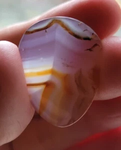 Montana Iris Agate Guitar Pick Custom Lapidary Jazz Folk Music natural gemstone - Picture 1 of 6