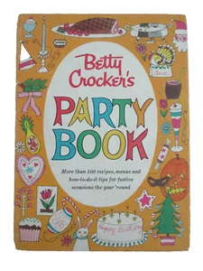 Vintage 1960 Betty Crocker's Party Book Cookbook Recipes 1st Edition 2nd Print - Picture 1 of 9