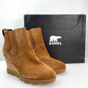 SOREL Joan Uptown Wedge Chelsea Booties - Women's 9 - Picture 1 of 11