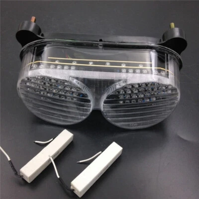 Brand new LED Tail Light Fit Kawasaki Ninja ZX6R 1998-2002 ZX9R 1998-2005 Clear - Image 1 of 4