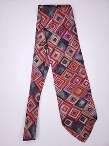 Henry Grethel Mens Formal Necktie 57"Lx3.75"W Multicolor Neck Tie - Picture 1 of 4