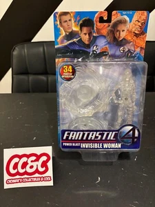 FANTASTIC FOUR MOVIE - POWER BLAST INVISIBLE WOMAN FIGURE - TOY BIZ 2005 - RARE - Picture 1 of 3