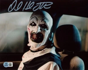 DAVID HOWARD THORNTON SIGNED 8x10 PHOTO ART THE CLOWN TERRIFIER RARE BECKETT BAS - Picture 1 of 2