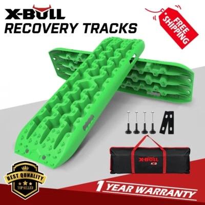 X-BULL Recovery Tracks Traction Track Tire Ladder Boards Sand Off-Road Green 3.0 Foto 1 de 4