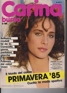 1985 02 - CARINA BURDA - FEBBRIO 1985 - 3 - VOM 20 AUF DEUTSCH UND EIN BISSCHEN ITALIENISCH - Bild 1 von 2