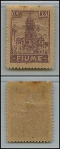 FIUME - 1919 - Allegorie e Vedute 15 cent carta A (A36) - MH - Picture 1 of 1