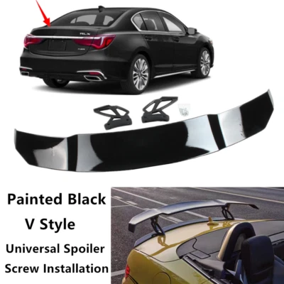 Universal Fit For Acura RLX 2018-2020 Racing Style Rear Trunk Lid Spoiler Wing Foto 1 de 4