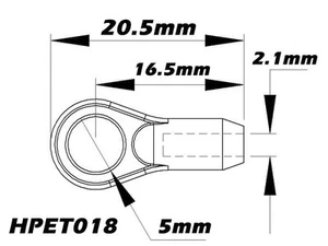 Xtreme Accessories 5mm M2.5 Ball Link x6 for HPTB004 HPTB004-V2 HPTB005 ,008 HP - Picture 1 of 2