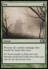 1x FOIL Fog M12 MtG Magic Green Common 1 x1 Card Cards