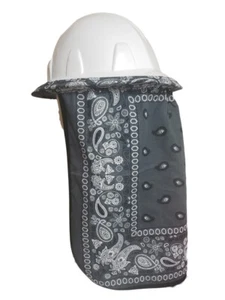 Protector de cuello para sombrero duro sombra de cuello bandana gris - Imagen 1 de 2
