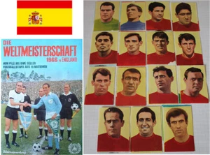 FÚTBOL 15 PEGATINAS ENFERMERAS WM WC 1966 INGLATERRA * ESPAÑA ESPAÑA - Imagen 1 de 4