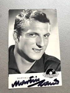 Tarjeta de autógrafo firmada Martin Lauer (†2019) campeón olímpico 1960 LA 4x100m 9x14 - Imagen 1 de 1