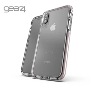 Funda protectora Gear4 iPhone X iPhone XS Piccadilly Apple carga inalámbrica oro rosa - Imagen 1 de 5