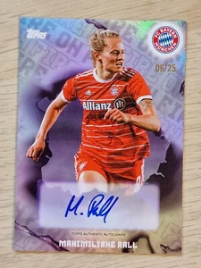 Topps Bayern Women Team Set 22-23 - Maximiliane Rall 6/25 Auto - Picture 1 of 2