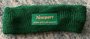 Never Used Vintage 1980’s Newport ‘Alive With pleasure!’ Green Headband One Size - Picture 1 of 3