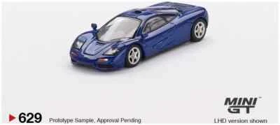 Mini GT MGT00629LHD McLaren F1 Cobalt Blue Die Cast 1/64 - Immagine 1 di 3
