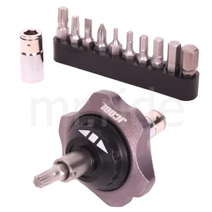 JCOOL Bike Mini Finger Ratchet CNC Repair Bike Tool Kit Gray - Picture 1 of 12