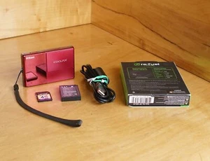 Nikon Coolpix S70 Digital Camera 12.1MP 5x Zoom Rose Pink Set VG #2 - Picture 1 of 11