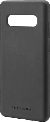 NEW Platinum BLACK Silicone Case for Samsung Galaxy S10+ S10 plus Smart Phone - Image 1 of 4