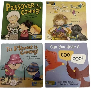 PJ Library (4) Passover, Purim, Noah, Tu B’Shevat Jewish Childrens Holiday Books - Picture 1 of 10
