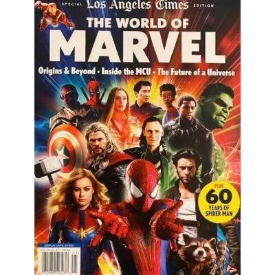 WORLD OF MARVEL los angeles times ORIGINS & BEYOND inside mcu FUTURE OF UNIVERSE - Image 1 of 2