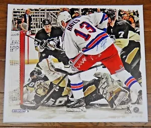 Kevin Hayes signiert NY Rangers Überstunden Tor Steiner Kunstdruck Leinwand 22 x 26 Echtheitszertifikat - Bild 1 von 8