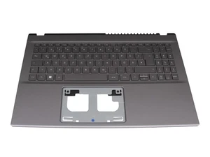 Acer 6B.K3BN2.014 Oryginalna klawiatura z Topcase DE (niemiecki) szara/szara z Bac - Zdjęcie 1 z 5