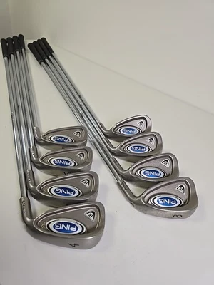 Ping i5 Irons  4-PW+SW Blue Dot Ping True Temper Regular Flex Steel Shafts P8432 - Image 1 of 4