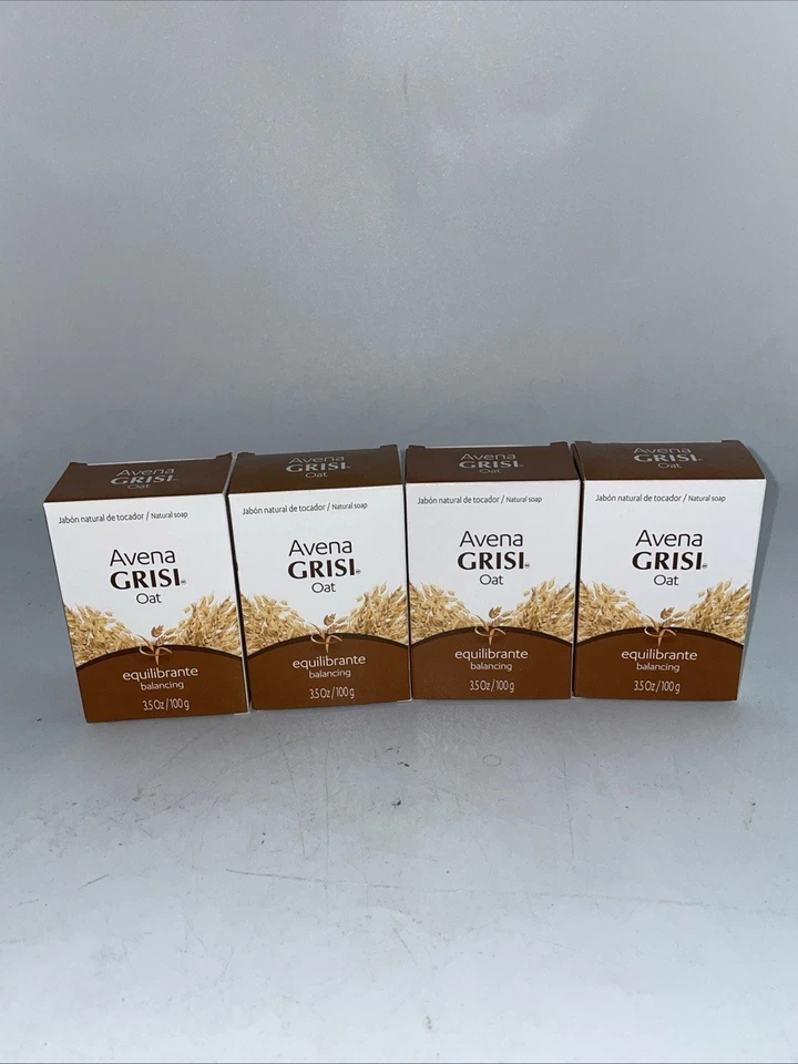 5x Avena Grisi Oat Balancing Soap - 3.5 Oz Bars