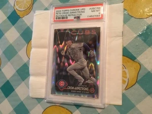 2024 Topps Chrome Pete Crow-Armstrong Rookie Refractor Card Psa 8 - Bild 1 von 2