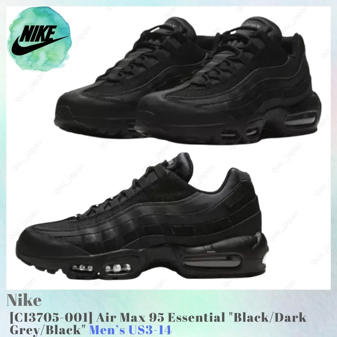 Preços baixos em Nike Air Max 95 Black Dark Grey | eBay