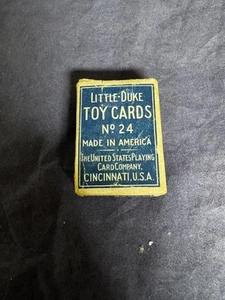 VINTAGE Little Duke Miniature Toy Cards No. 24 With Box Made in USA - Picture 1 of 4