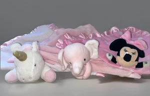 Set of 3 Various Baby Lovies Pink Themed - Picture 1 of 16