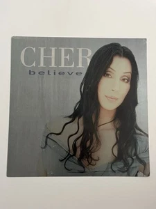 "Póster plano álbum promocional Cher Believe original de 12""" - Imagen 1 de 2