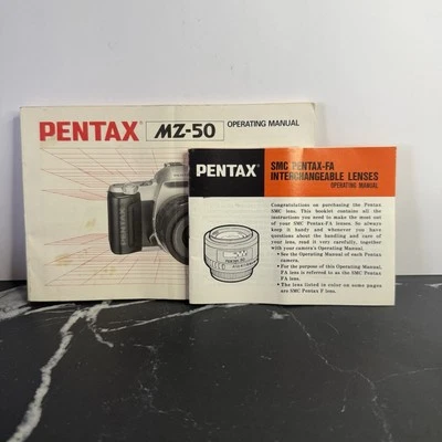 1997 Pentax MZ-50 + 1991 SMC Pentax Interchangeable Lenses Operating Manuals - Image 1 of 2