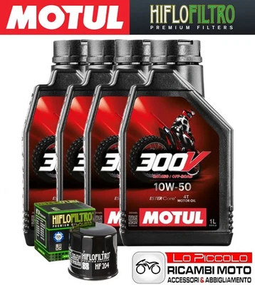 Kit cutting 4 OIL [MOTUL] 300V 10w50 + FILTER Kawasaki Z 1000 2005 2006 - Image 1 of 4