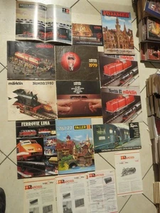 lotto vecchi cataloghi ferromodellismo MARKLIN LIMA FALLER RIVAROSSI anni 70 80 - Imagen 1 de 4