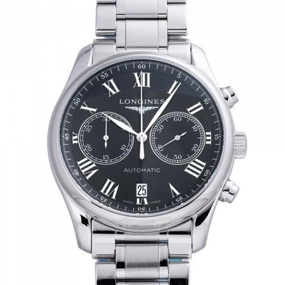 LONGINES Master Collection 2-Counter Chronograph L2.629.4.51.6 Nero Funzionante - Immagine 1 di 4