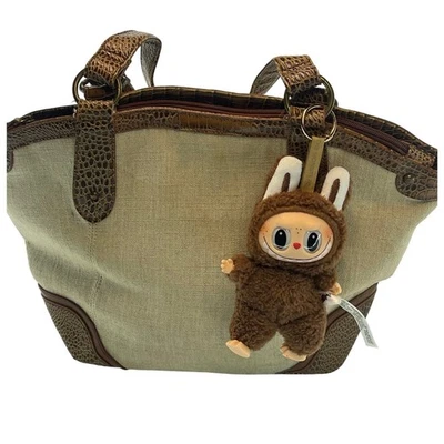 Coldwater Creek Purse with Free Charm Tan Beige Brown Tote Bag Handbag Womens - Image 1 of 4