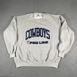 Vintage Russell Dallas Cowboys 2XL Sweatshirt Crewneck NFL Pro Line Made USA - Picture 1 of 5