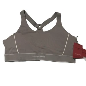 SwissBrand Sport BH Racerback Gr. L grau gepolsterter Sport BH Neu. - Bild 1 von 7