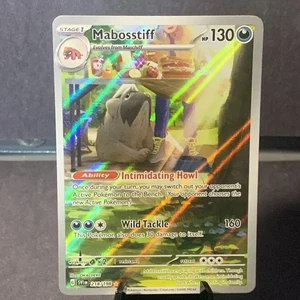 Pokemon TCG Mabosstiff 218/198 Illustration Rare Full Art Holo Scarlet & Violet - Picture 1 of 2
