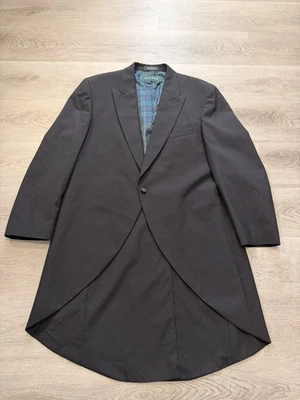 Blazer Abrigo Esmoquin Negro Lauren Ralph Lauren con Botones Para Hombre alrededor de 46R Foto 1 de 4