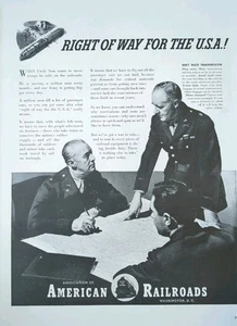 1942 American Railroads Powering USA Through War Efforts WWll - Picture 1 of 1