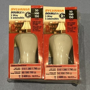 NEW Sylvania  - 3 Way - Light Bulb - 50/100/150  2 Pack Sealed - Picture 1 of 3