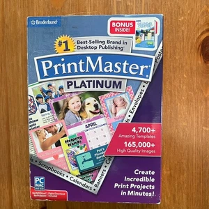 Software de autoedición PrintMaster Platinum Windows 10 y MAC sellado - Imagen 1 de 6