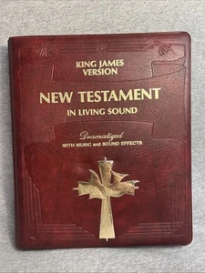 New Testament In Living Sound King James Version 14 Cassettes Vintage - Picture 1 of 5