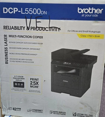 Brother DCP-L5500DN All-In-One Multi-Function Copier Copy Print Scan New - Image 1 of 4