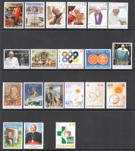 2023 Vatican, 24 Values + 6 Sheets + 1 Booklet (Without Retired) MNH ** - Picture 1 of 4